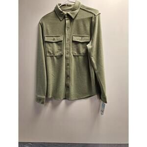 Cat & Jack Wool Flannel Jacket Mens XL Green